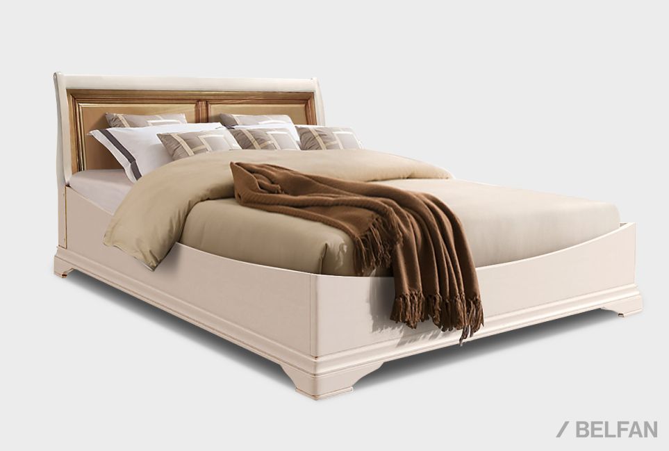 Кровать "Оливия" (низкое изножье) массив и шпон ольхи 2