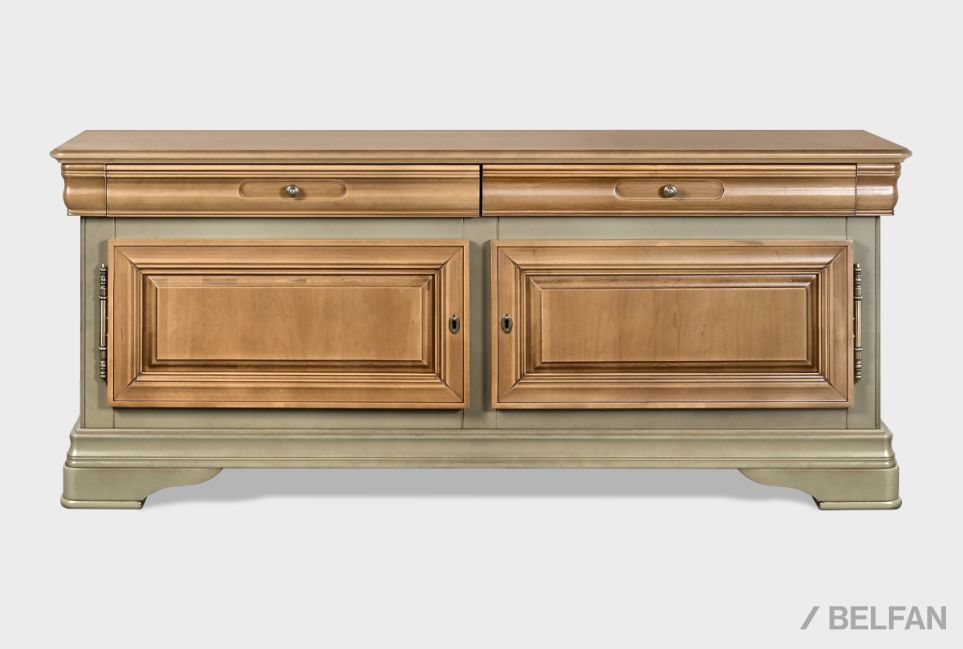 Тумба под ТВ "Оливия" 2 массив и шпон ольхи 1