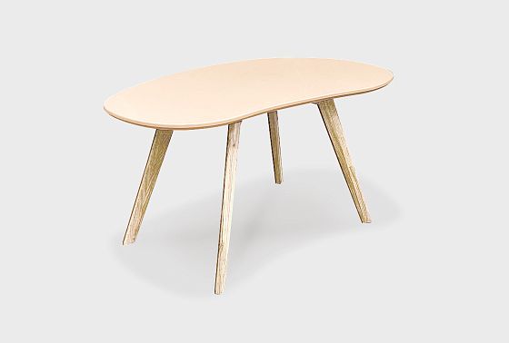 Стол журнальный "Уоллстрит" овальный 267 массив дуба, МДФ 4