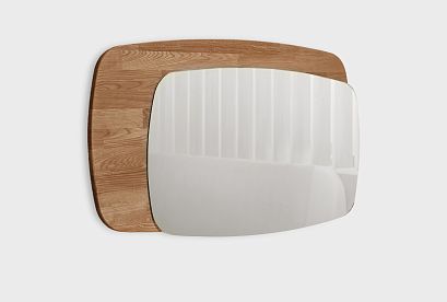 Зеркало настенное "Бергамо"; американский орех