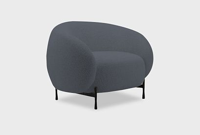 "Ливерпуль" кресло; нераскл.; 12; металл черный; Persona 09 (гр.3/НФ)