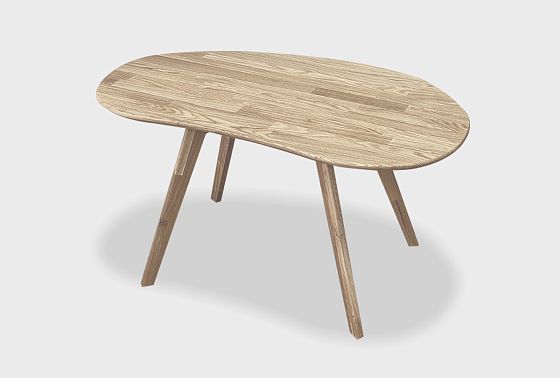 Стол журнальный "Арт" овальный 267 массив дуба 2