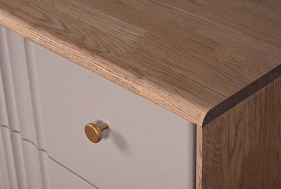 Комод "Меридиан" 3; 3 ящика; *А-017.166; к-торфяной дуб, ф-нирвана