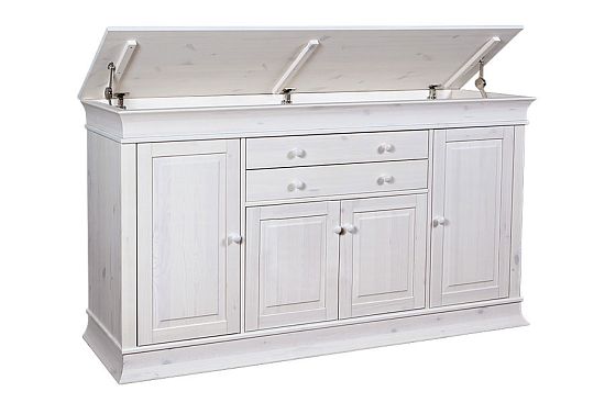 Комод "Бостон-4+2" с откидной крышкой массив сосны 2