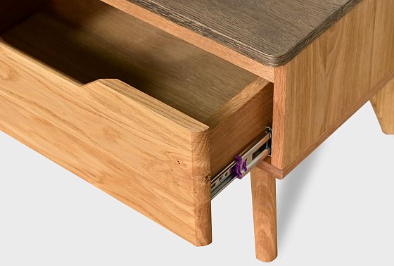 Тумба прикроватная "Элва" B-1 массив и шпон дуба 12