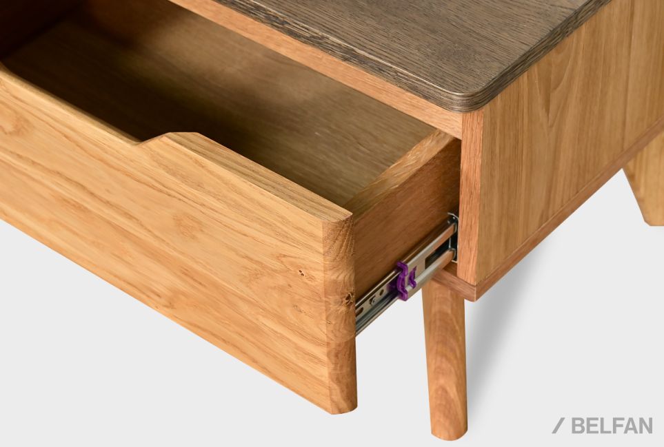 Тумба прикроватная "Элва" B-1 массив и шпон дуба 2