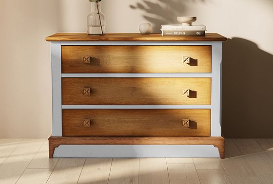 Комод "Бриансон" массив и шпон дуба, МДФ 4
