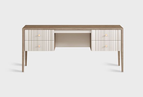 Стол письменный "Меридиан" (2 тумбы) массив дуба, МДФ 2