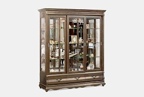 Шкаф с витриной 3-х дверный "Тэфи"
