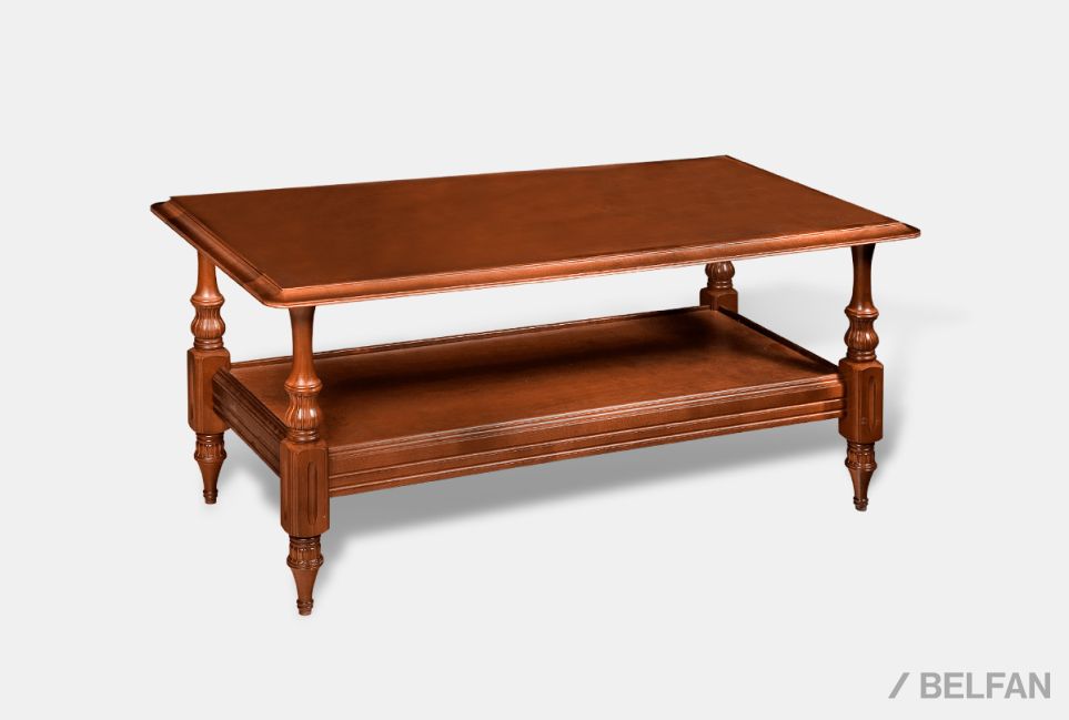 Стол журнальный "Престиж" 20 массив и шпон берёзы 1