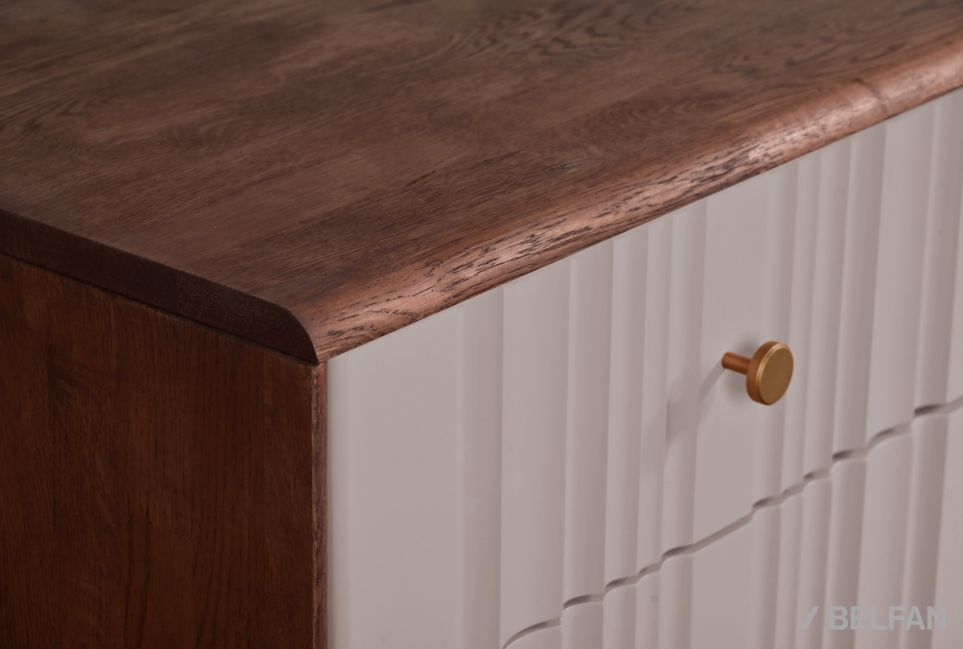 Комод "Меридиан" 5 (высокий) массив дуба, МДФ 2