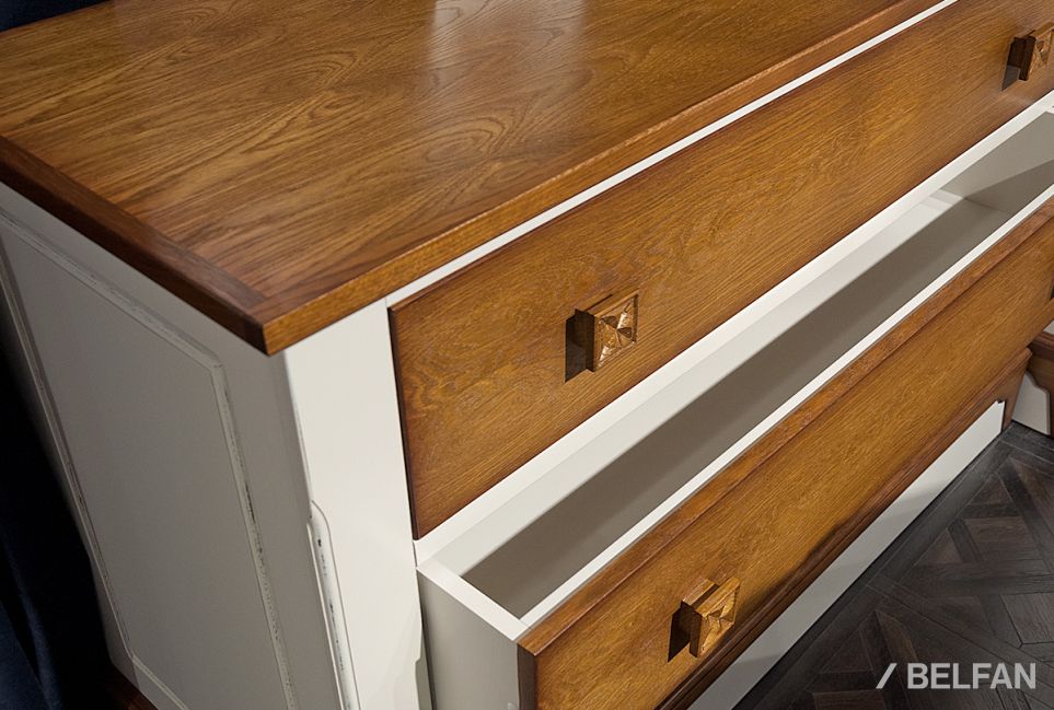 Комод "Бриансон" массив и шпон дуба, МДФ 3