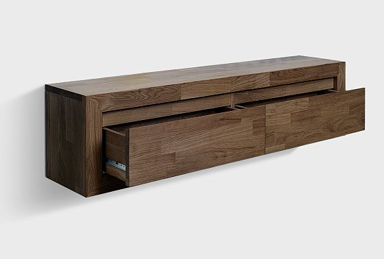 Тумба навесная "Арт" массив дуба 9