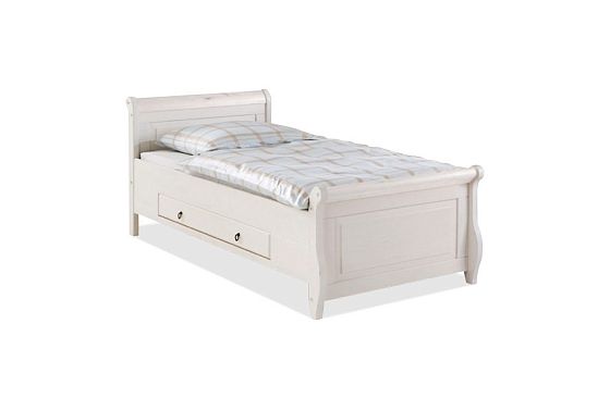 Кровать односпальная "Мальта" (с ящиками) массив сосны 2