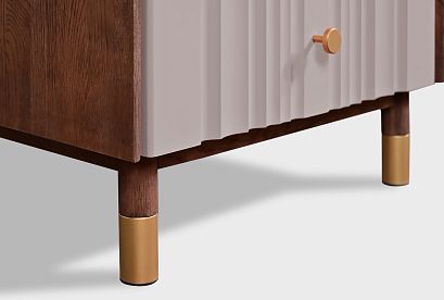 Комод "Меридиан" 5 (высокий); 5 ящиков; *А-017.105; к-шоколадный дуб, ф-нирвана