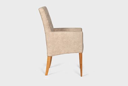 Стул "Берген" М с подлокотниками; *А-020.2475; бейц-масло; Nashville 02