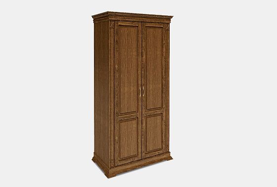 Шкаф для одежды 2-х дв. "Верди Люкс 2/2" массив и шпон дуба 3