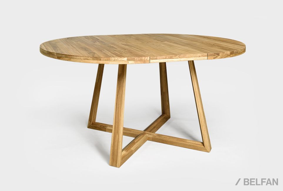 Стол обеденный "Мидгард" (раскладной) массив дуба 4