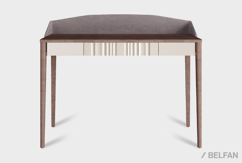 Стол туалетный "Меридиан" с декором (с мягким элементом) массив дуба, МДФ 1