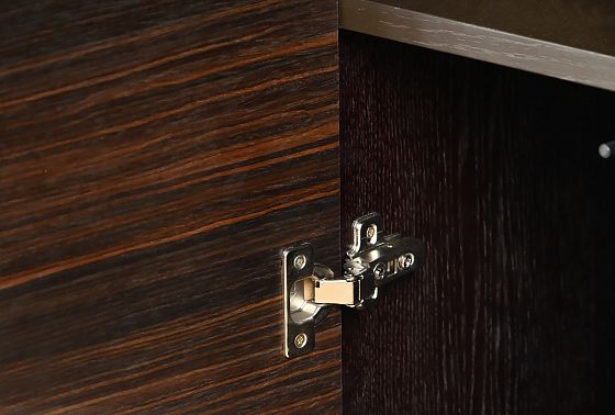 Шкаф настенный узкий "Монреаль" (левый) шпон дуба, МДФ 10