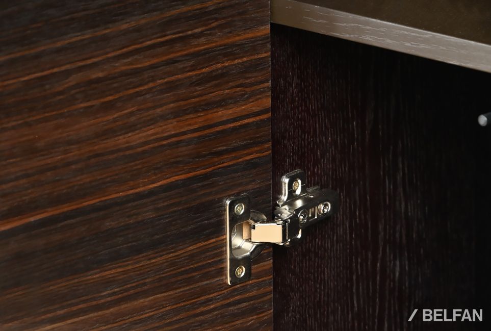 Шкаф настенный узкий "Монреаль" (левый) шпон дуба, МДФ 8