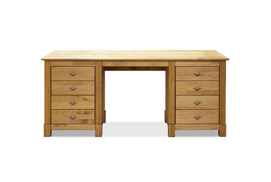 Стол письменный "Рауна" 08 (2 тумбы) массив сосны 5