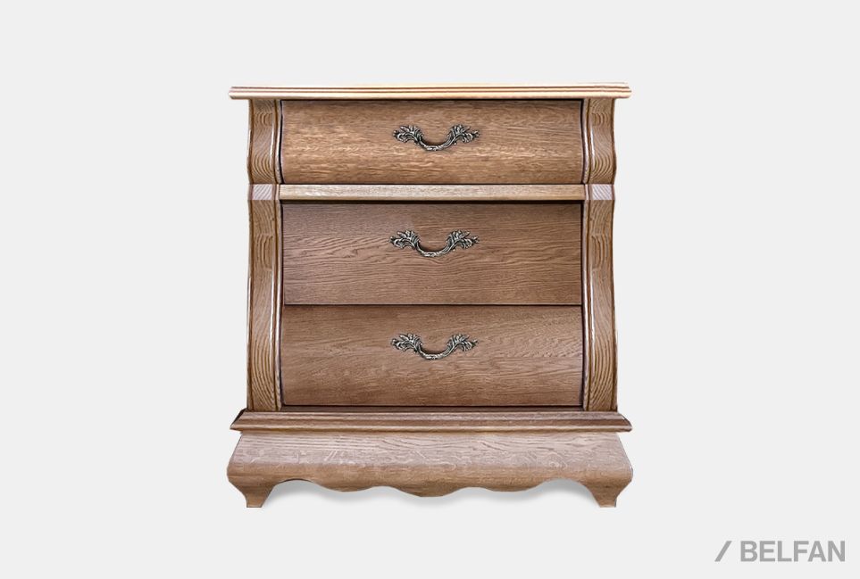 Тумба прикроватная "Тэфи" массив и шпон дуба 1