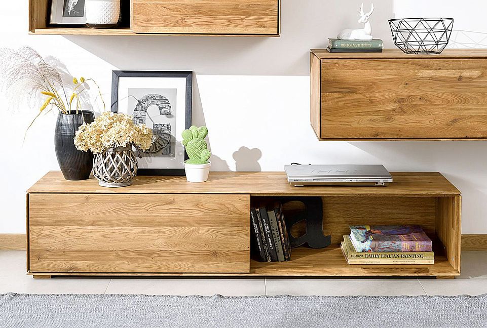 Тумба под ТВ "Гринвуд"; бейц-масло