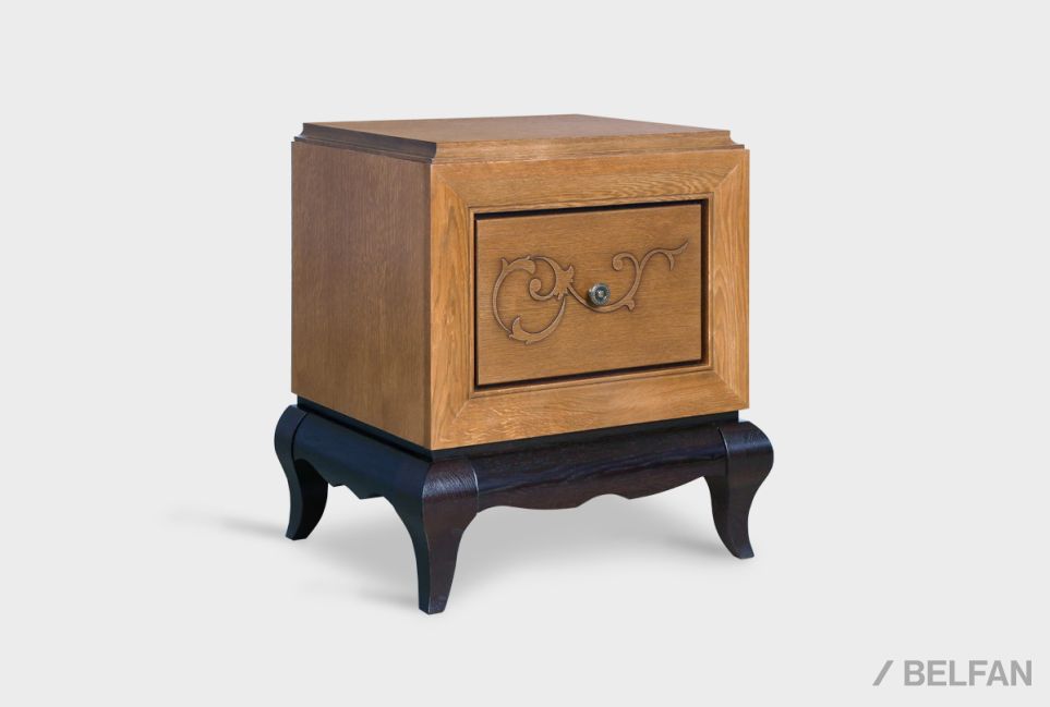 Тумба прикроватная "Соната" массив и шпон дуба 2