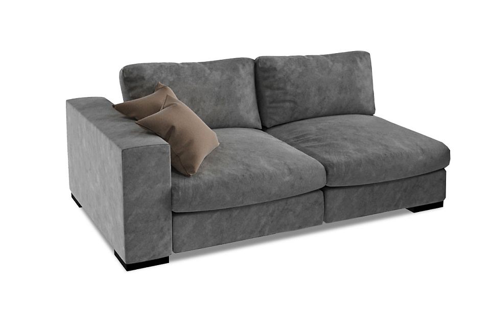 "Лофт" секция 2-х местная с подлокотником; нераскл.; 2L; начальная группа ткани