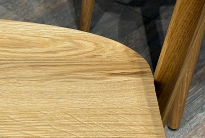 Стул "Лугано" с подлокотниками; дуб натуральный