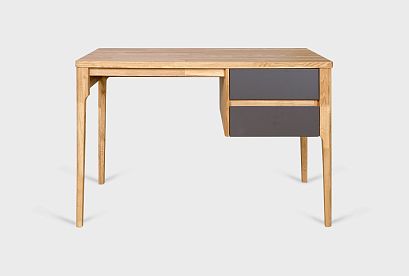 Стол письменный "Уоллстрит"; *А-012.13.1; к-бейц-масло, ф-антрацит, вст-бейц-масло