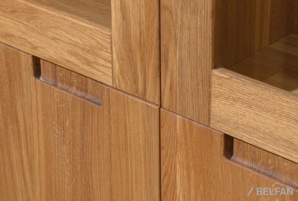 Тумба 2-х секционная "Ирвинг" (высокая) массив дуба 3