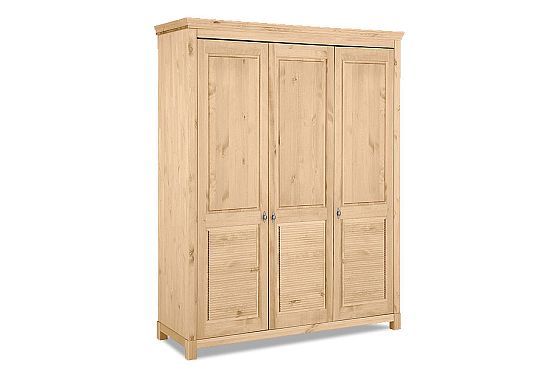 Шкаф для одежды 3-х дв. "Рауна" 30 массив сосны 5