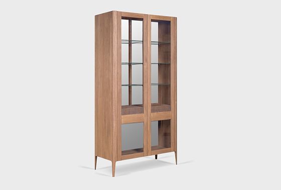 Витрина 2-х дверная "Бергамо" массив дуба 13