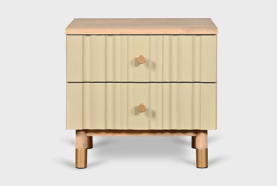 Тумба прикроватная "Меридиан" массив дуба, МДФ 10