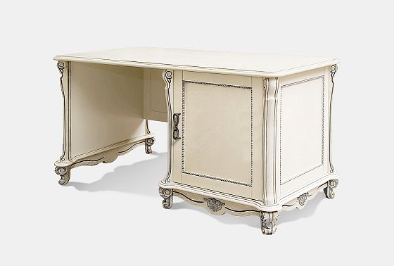 Стол письменный "Алези 1" (1 тумба справа) массив и шпон дуба 3