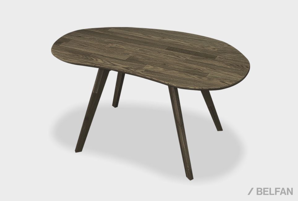 Стол журнальный "Арт" овальный 267 массив дуба 1