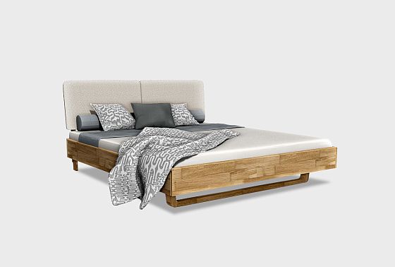 Кровать "Уоллстрит" (мягкое изголовье) массив дуба 3