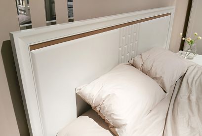 Кровать "Армония"; без основания, без матраса; *ММ-434-02/16Б; (1600x2000); айвори + классик