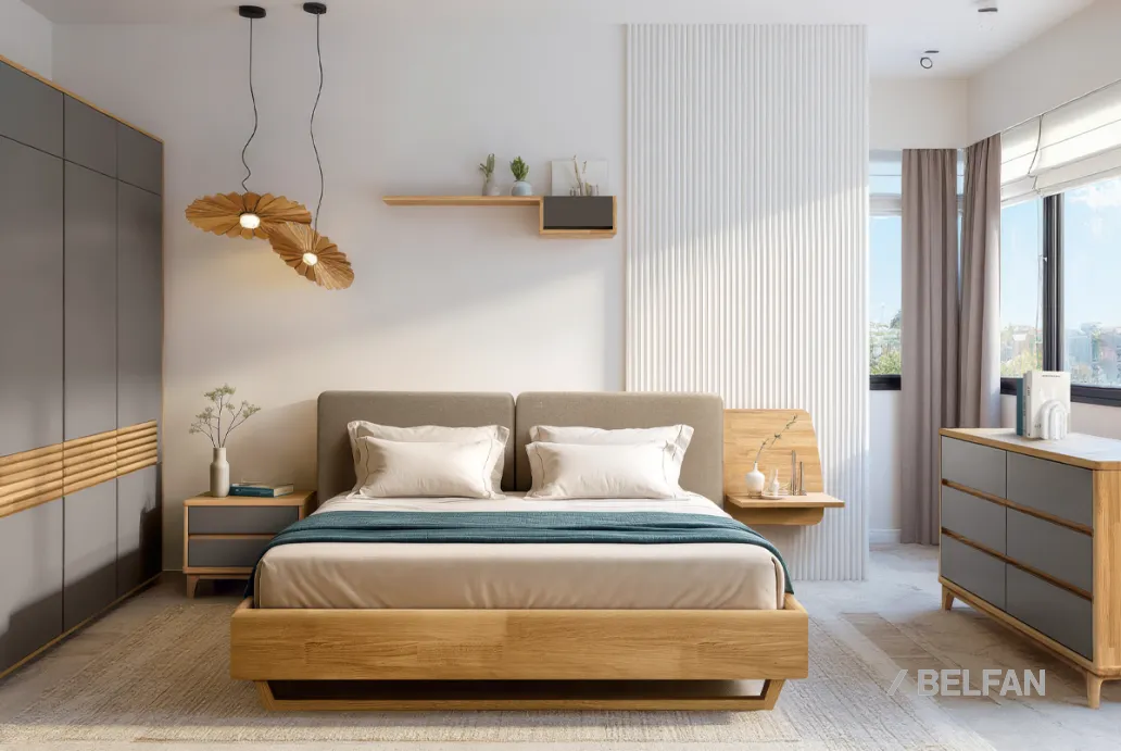 Спальня «Уоллстрит» #4 антрацит + бейц-масло