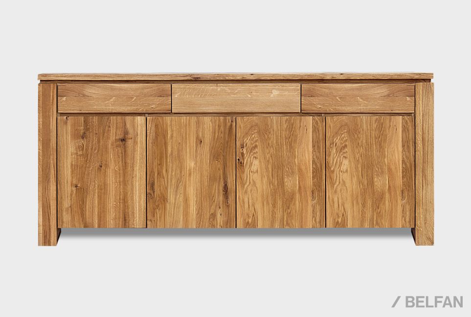 Тумба "Берген" В-43 массив и шпон дуба 3