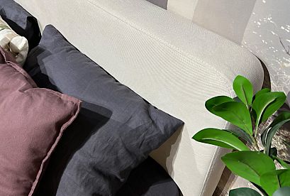 Кровать "Элва" (мягкое изголовье); без основания, без матраса; *ВМФ-1574.1; (1600x2000); бейц-масло; Verona 04 Cream