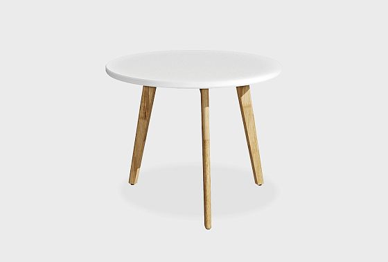 Стол журнальный "Уоллстрит" круглый 264 массив дуба, МДФ 2