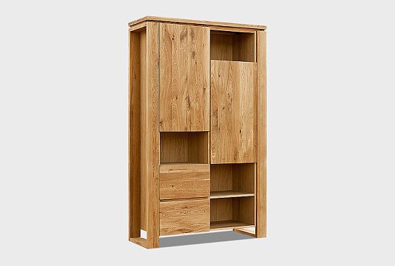 Шкаф комбинированный "Берген" В-224 массив и шпон дуба 5