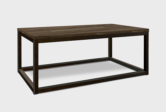 Стол журнальный "Арт" прямоугольный 259 массив дуба, металл 4