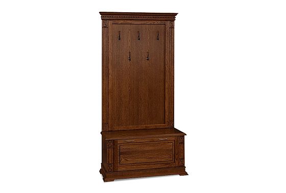 Тумба с вешалкой "Верди Люкс" 06 массив и шпон дуба 3