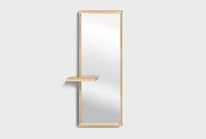 Зеркало настенное с полкой 