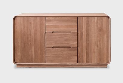 Тумба "Монблан" 3 (с ящиками); американский орех