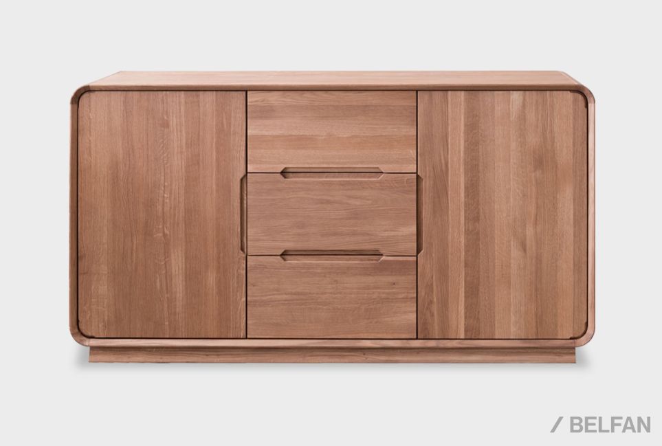 Тумба "Монблан" 3 (с ящиками) массив дуба 2